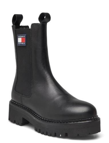 Tjw Urban Chelsea Shoes Chelsea Boots Black Tommy Hilfiger