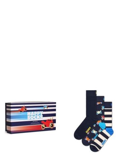 3-Pack Navy Gift Set Lingerie Socks Regular Socks Navy Happy Socks