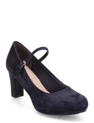 Women Court Sho Shoes Heels Pumps Classic Blue Tamaris