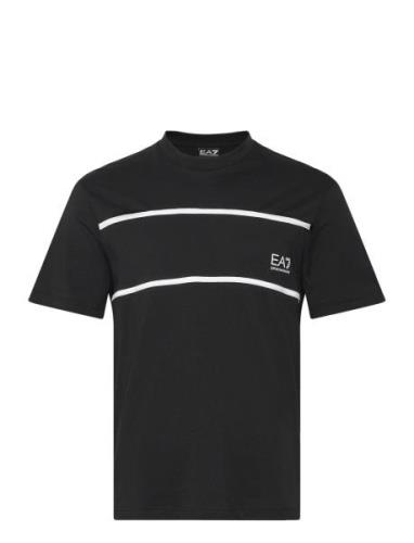 T-Shirt Tops T-shirts Short-sleeved Black EA7