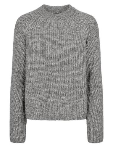 Nuzindi Pullover - Noos Tops Knitwear Jumpers Grey Nümph