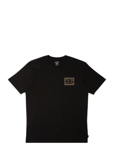 Crayon Wave Ss Tops T-shirts Short-sleeved Black Billabong