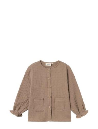 Nmflamia Ls Loose Shirt Lil Tops Shirts Long-sleeved Shirts Brown Lil'...