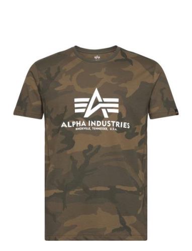 Basic T-Shirt Camo Designers T-shirts Short-sleeved Khaki Green Alpha ...