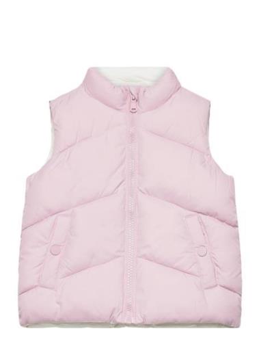 Reversible Quilted Gilet Toppaliivi Pink Mango