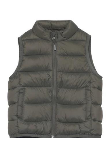 Quilted Gilet Toppaliivi Khaki Green Mango