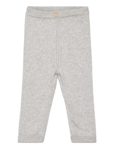 Knit Trousers Bottoms Leggings Grey Mango