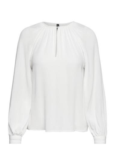 Raglan-Sleeve Blouse Tops Blouses Long-sleeved White Mango