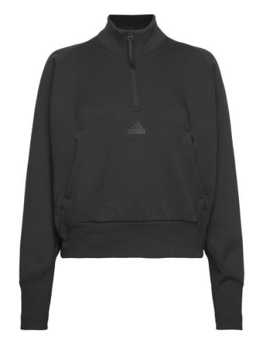 W Z.n.e. Qz Sport Sweat-shirts & Hoodies Sweat-shirts Black Adidas Spo...