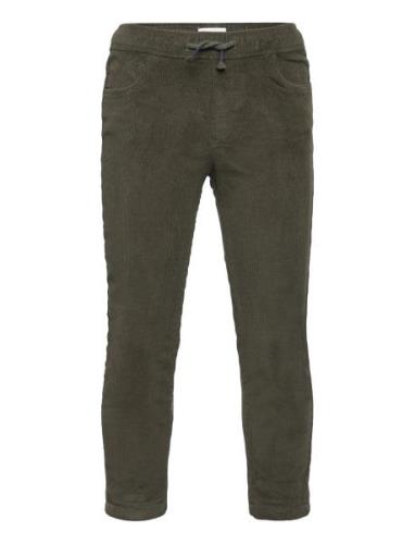 Corduroy Jogger Trousers Bottoms Trousers Khaki Green Mango