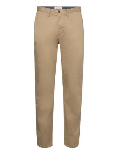 Regular Twill Chinos Bottoms Trousers Chinos Beige GANT