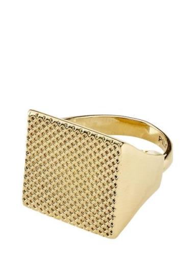 Pulse Recycled Signet Ring Sormus Korut Gold Pilgrim