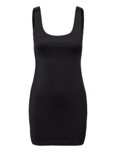 Seamless Dress With Straps Lyhyt Mekko Black Mango