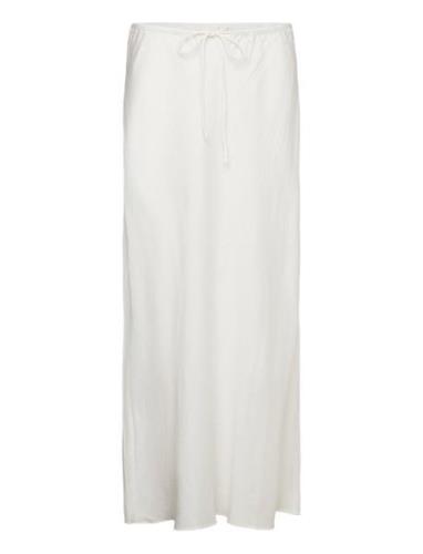 Tie Long Skirt Polvipituinen Hame White Mango