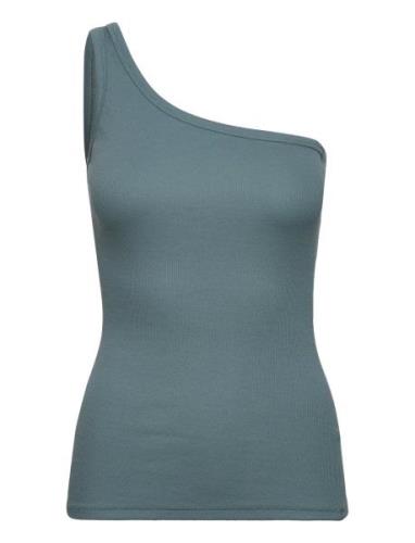 Igor Shoulder Top Tops T-shirts & Tops Sleeveless Blue Modström