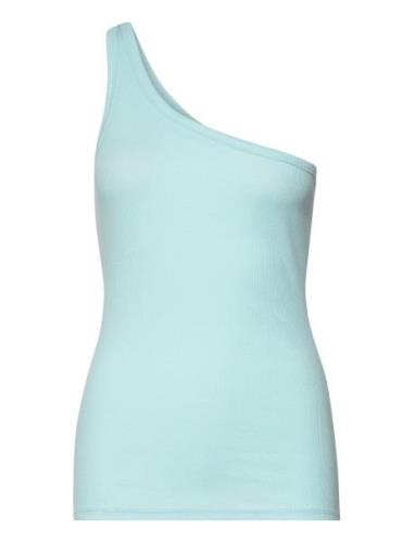 Igor Shoulder Top Tops T-shirts & Tops Sleeveless Blue Modström