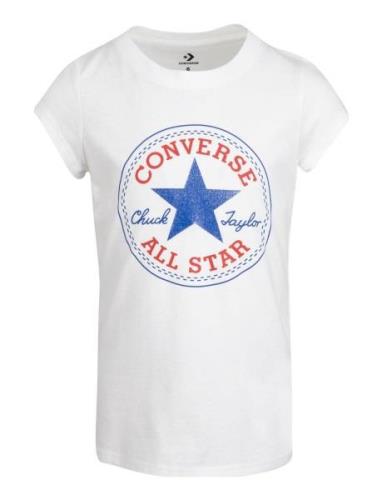 Converse Timeless Chuck Patch Tee Tops T-shirts Short-sleeved White Co...