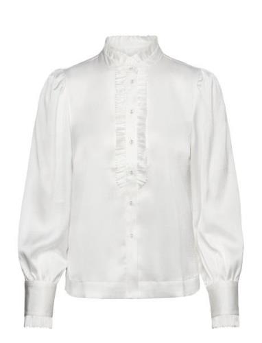 Yasfrilla Ls Top S. Noos Tops Blouses Long-sleeved White YAS