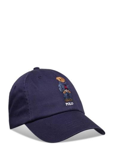 Polo Bear Cotton Twill Ball Cap Accessories Headwear Caps Navy Polo Ra...