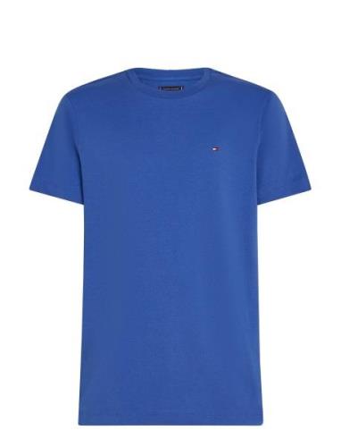 Essential Reg Fit Solid Tee Tops T-shirts Short-sleeved Blue Tommy Hil...