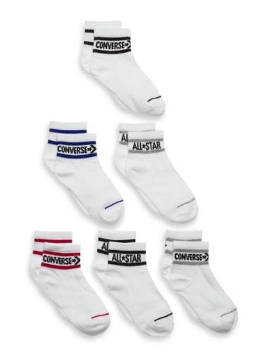 Converse Basic Wordamark Crew Socks 6-Pack Sukat White Converse