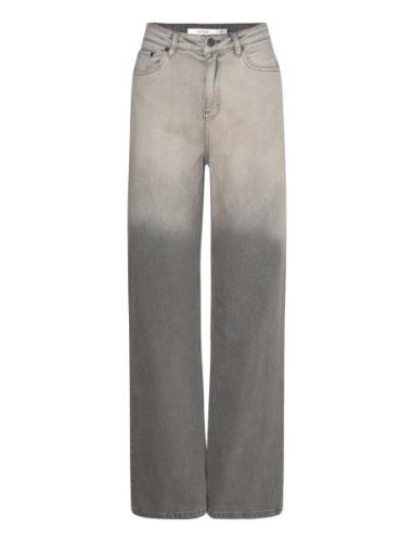 Zorellygz Hw Wide Pants Bottoms Jeans Wide Grey Gestuz