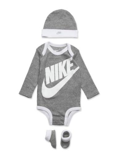 Nike Futura Bodysuit Box Set Pitkähihainen Body Grey Nike