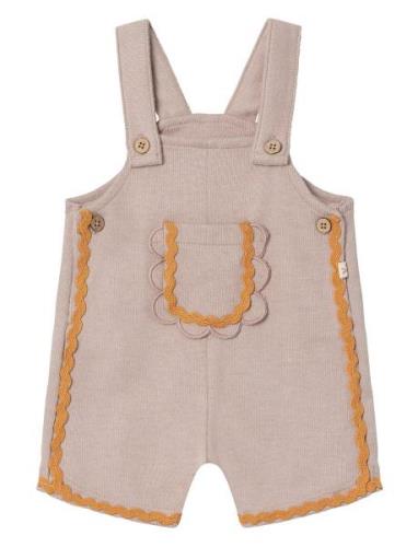 Nbfheather Short Sweat Overall Lil Jumpsuit Haalari Beige Lil'Atelier