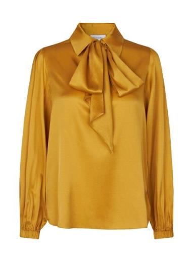 Kikkidea Tops Blouses Long-sleeved Yellow Dea Kudibal