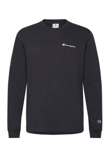 Crewneck Long Sleeve T-Shirt Tops T-shirts Long-sleeved Black Champion