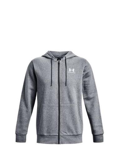 Ua Essential Fleece Fz Hood Sport Sweat-shirts & Hoodies Hoodies Grey ...