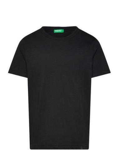 T-Shirt Tops T-shirts Short-sleeved Black United Colors Of Benetton