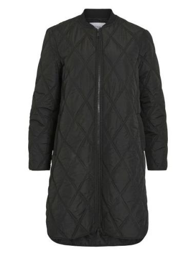 Viquila New Quilted Jacket Tikkitakki Black Vila