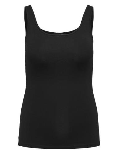 Cartime Tank Top Jrs Tops T-shirts & Tops Sleeveless Black ONLY Carmak...