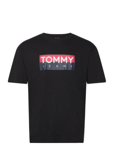 Tjm Reg Rwb Tommy Entry Tee Ext Tops T-shirts Short-sleeved Black Tomm...