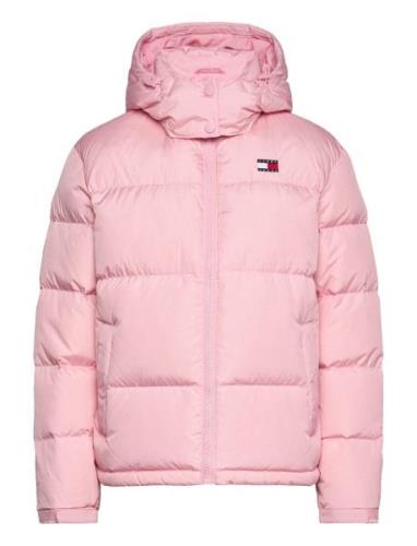 Tjw Alaska Puffer Ext Vuorillinen Takki Topattu Takki Pink Tommy Jeans