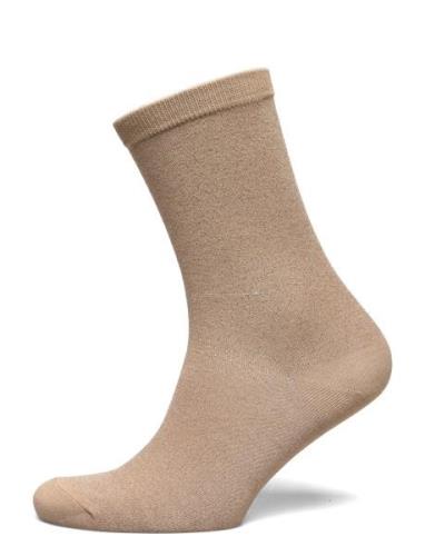 Slfkim Sock Lingerie Socks Regular Socks Beige Selected Femme