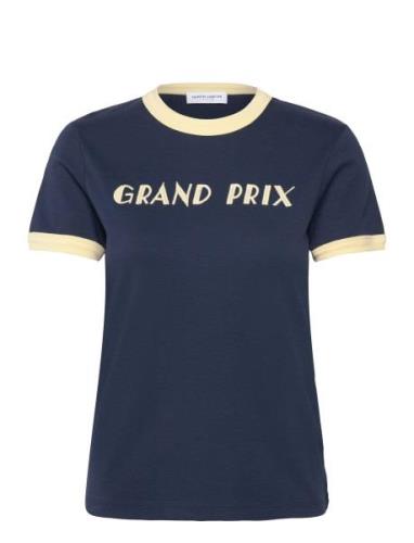 Montherlant Grand Prix / Gots Tops T-shirts & Tops Short-sleeved Navy ...