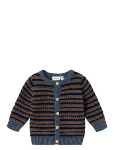 Nbmnulle Ls Knit Card Tops Knitwear Cardigans Brown Name It