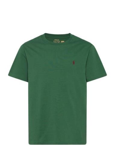 Cotton Jersey Crewneck Tee Tops T-shirts Short-sleeved Green Ralph Lau...