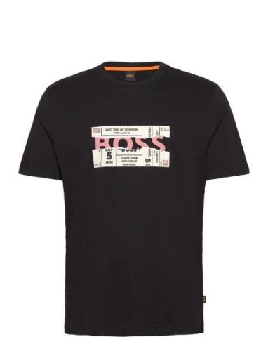 Te_Bossticket Tops T-shirts Short-sleeved Black BOSS