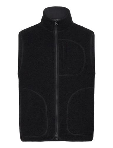 Duncan Wool Fleece Vest Liivi Black J. Lindeberg