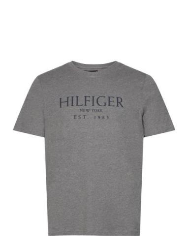 Big Hilfiger Tee Tops T-shirts Short-sleeved Grey Tommy Hilfiger