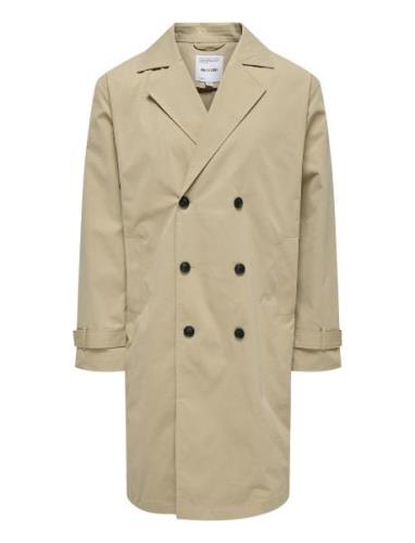 Onsjack Trenchcoat Otw Vd Trenssi Takki Beige ONLY & SONS