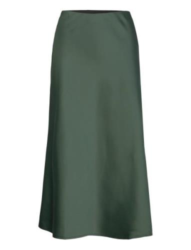 Yaspella Hw Midi Skirt S. Noos Polvipituinen Hame Green YAS