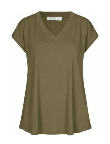 Maefa Tops T-shirts & Tops Short-sleeved Green Masai