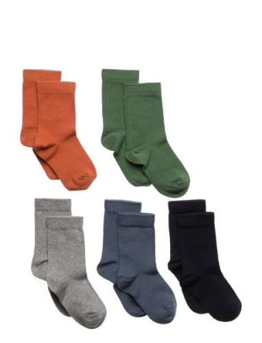 Sock 5 P Sb Plain Sukat Multi/patterned Lindex