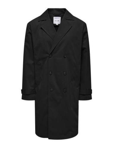 Onsjack Trenchcoat Otw Vd Trenssi Takki Black ONLY & SONS