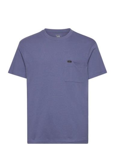 Relaxed Pocket Tee Tops T-shirts Short-sleeved Blue Lee Jeans