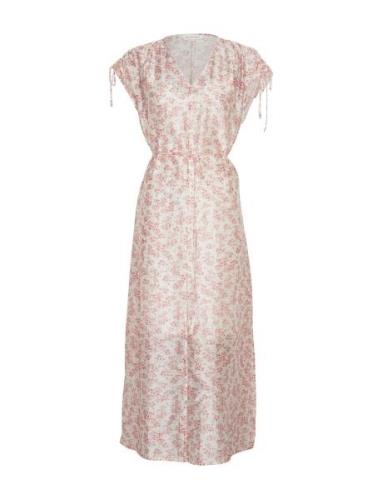 Mschisadora Sl Maxi Dress Aop Maksimekko Juhlamekko Pink MSCH Copenhag...